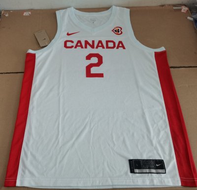 2 Gilgeous-Alexander Canada 2023 jersey white